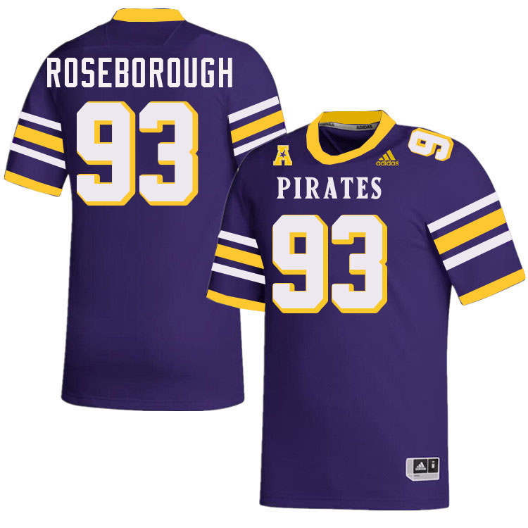 #93 Rion Roseborough ECU Jersey,East Carolina Pirates #93 Rion Roseborough Jersey Youth College-Purp